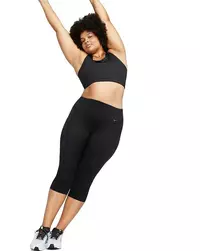 Nike Women's Dri-FIT Go Hi​gh-Rise Capri Leggings-Black - Hibbett