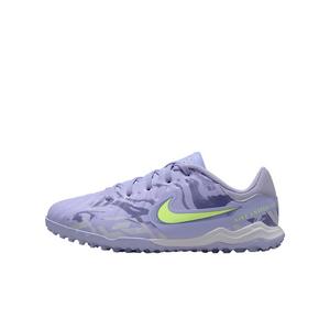 Nike Jr. Tiempo Legend 10 Academy Turf "Purple Agate/Barely Volt" Grade School Kids' Soccer Shoe