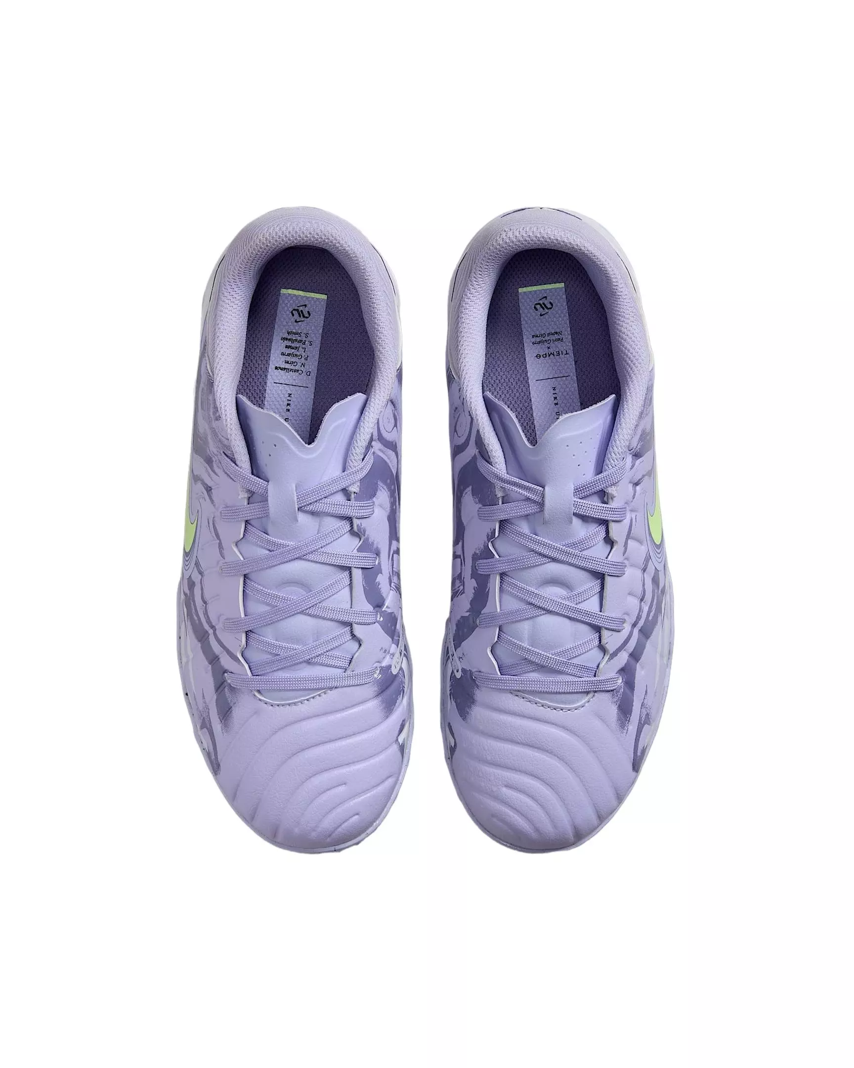 Nike Jr. Tiempo Legend 10 Academy Turf "Purple Agate/Barely Volt" Grade School Kids' Soccer Shoe - PURPLE/VOLT