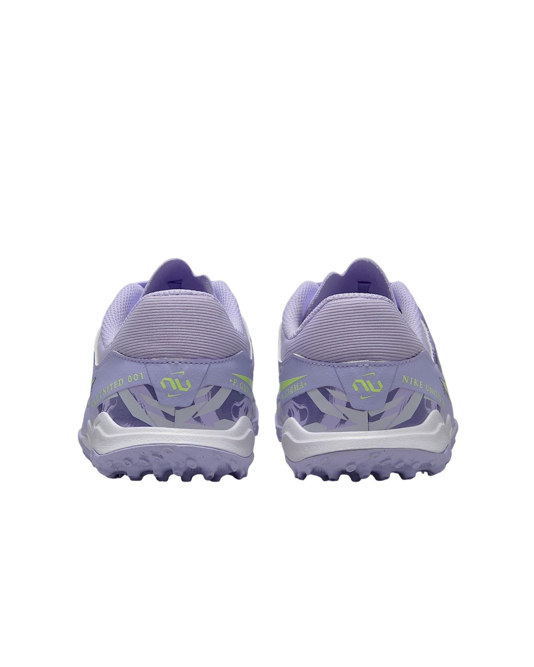 Nike Jr. Tiempo Legend 10 Academy Turf "Purple Agate/Barely Volt" Grade School Kids' Soccer Shoe - PURPLE/VOLT Thumbnail View 5