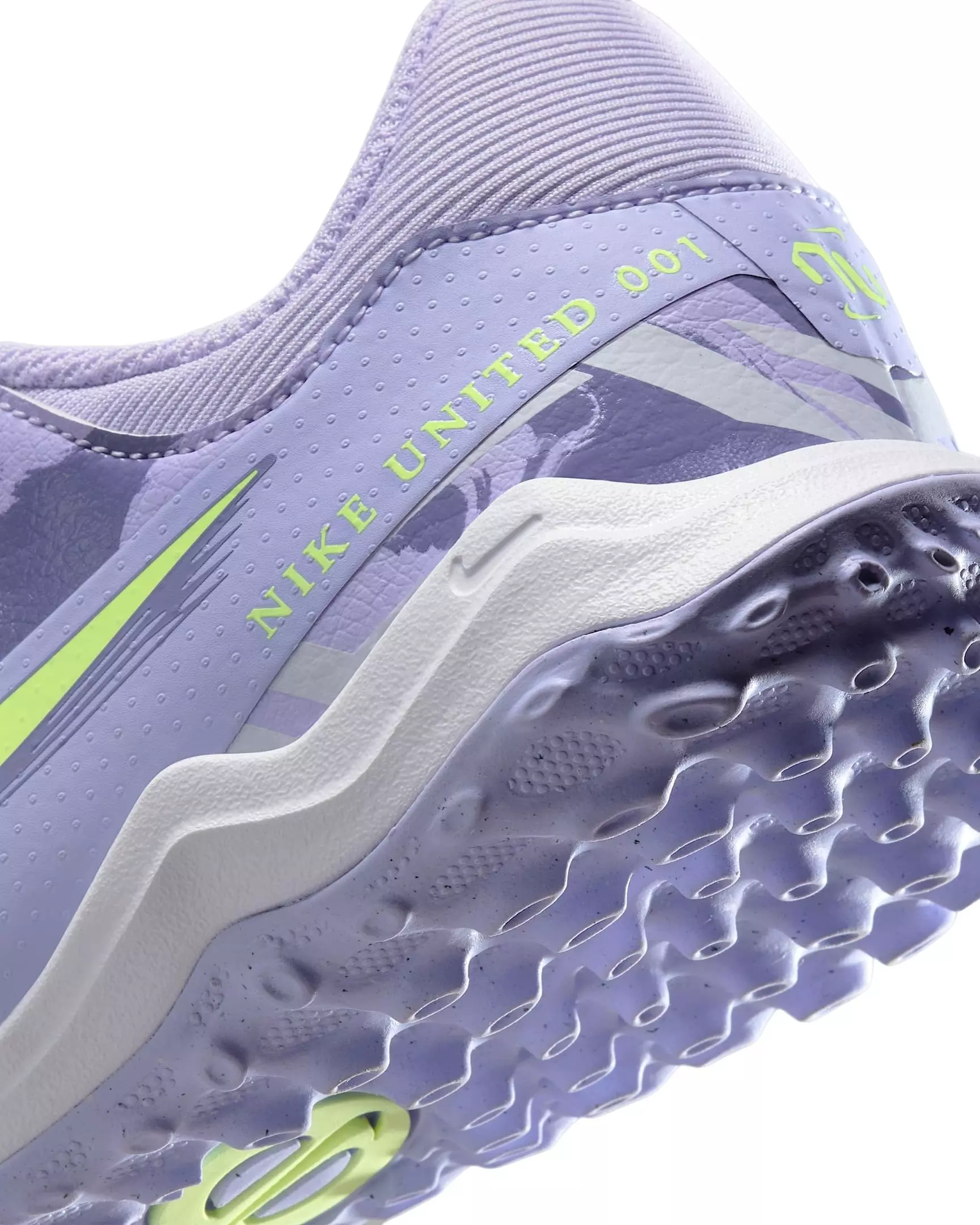 Nike Jr. Tiempo Legend 10 Academy Turf "Purple Agate/Barely Volt" Grade School Kids' Soccer Shoe - PURPLE/VOLT