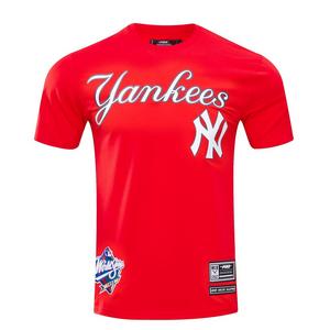 Pro Standard Men's MLB New York Yankees Logo Pro Team Taping Top - Red - RED