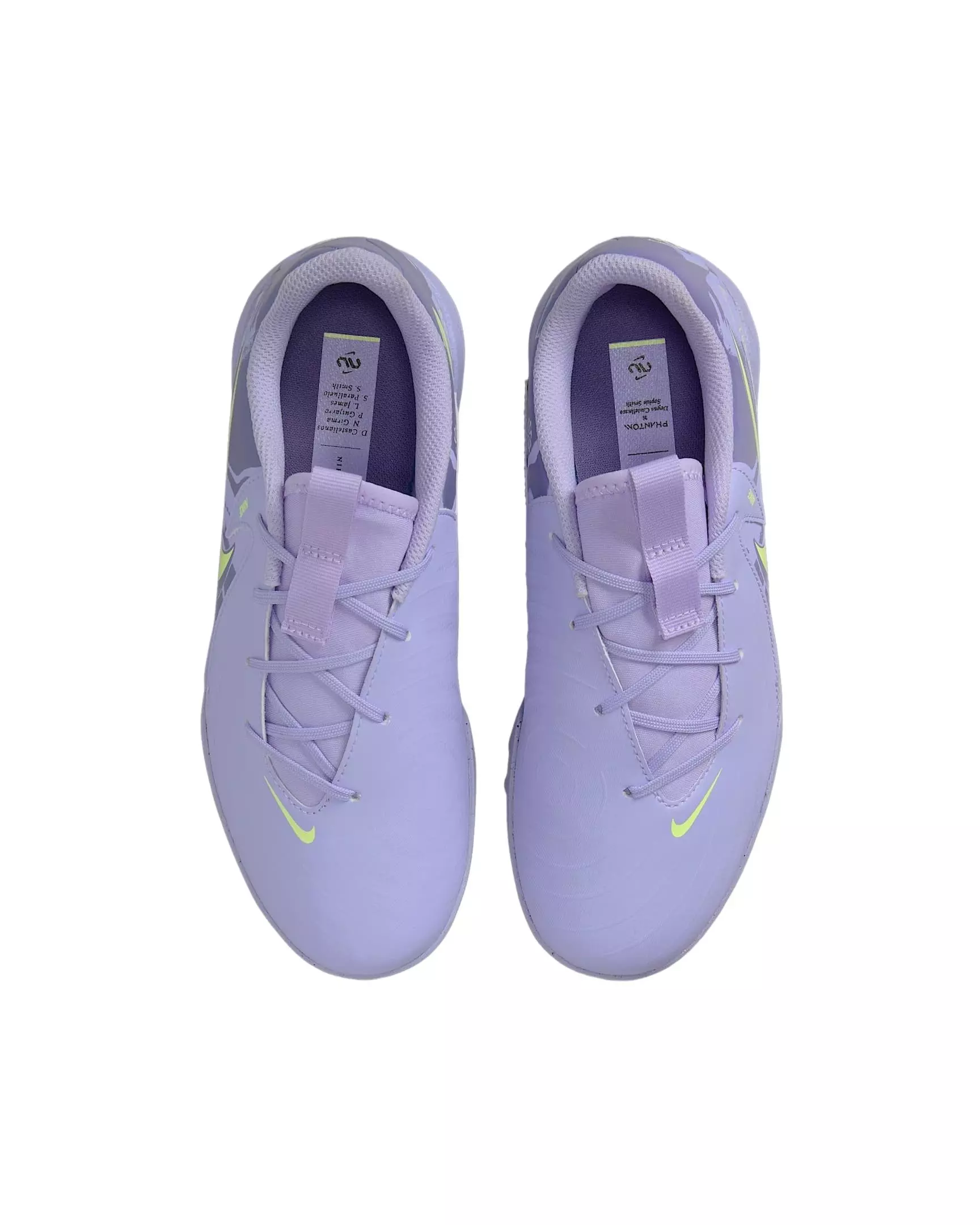 Nike Jr. Phantom GX 2 Academy Turf "Purple Agate/Barely Volt" Grade School Kids' Soccer Shoe - PURPLE/VOLT