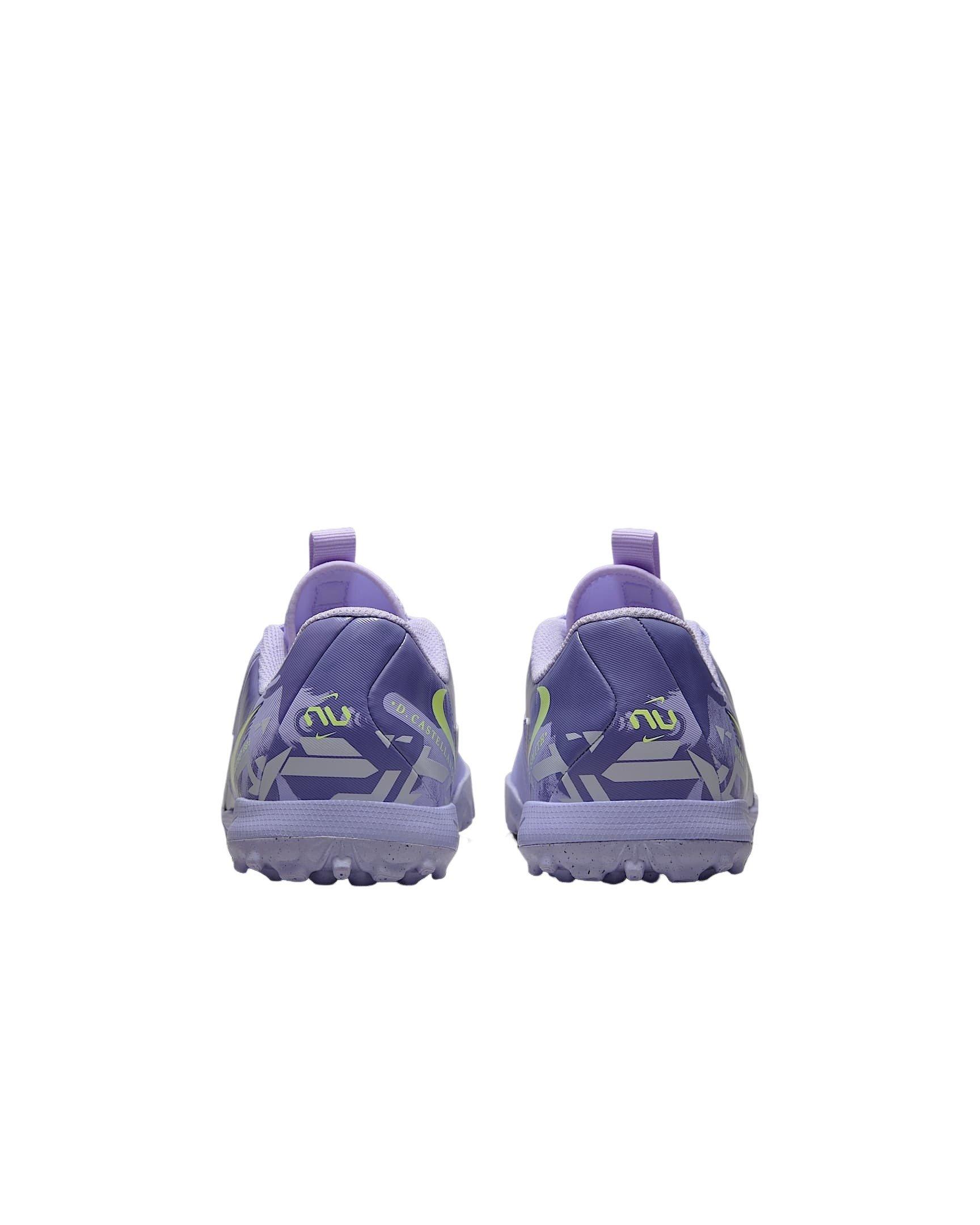 Nike Jr. Phantom GX 2 Academy Turf Grade School Kids' "Purple Agate/Barely Volt" Soccer Shoe
