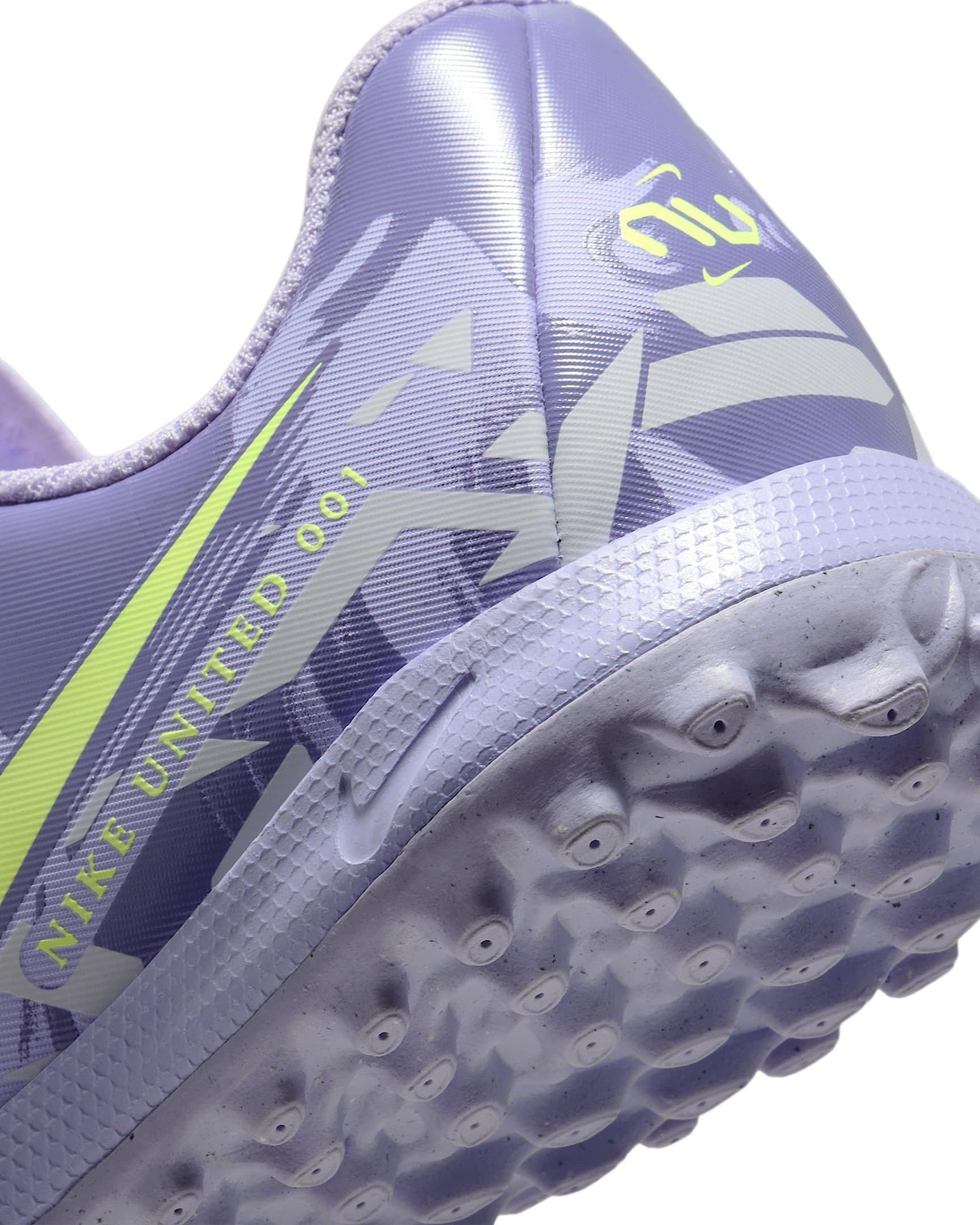Nike Jr. Phantom GX 2 Academy Turf Grade School Kids' "Purple Agate/Barely Volt" Soccer Shoe