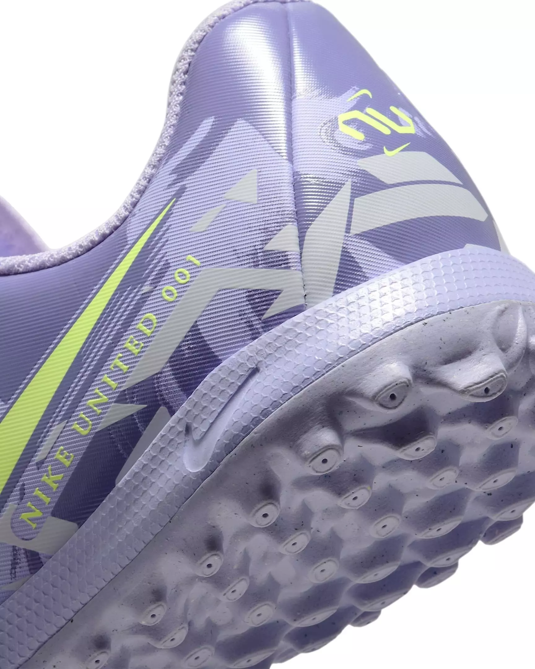 Nike Jr. Phantom GX 2 Academy Turf "Purple Agate/Barely Volt" Grade School Kids' Soccer Shoe - PURPLE/VOLT