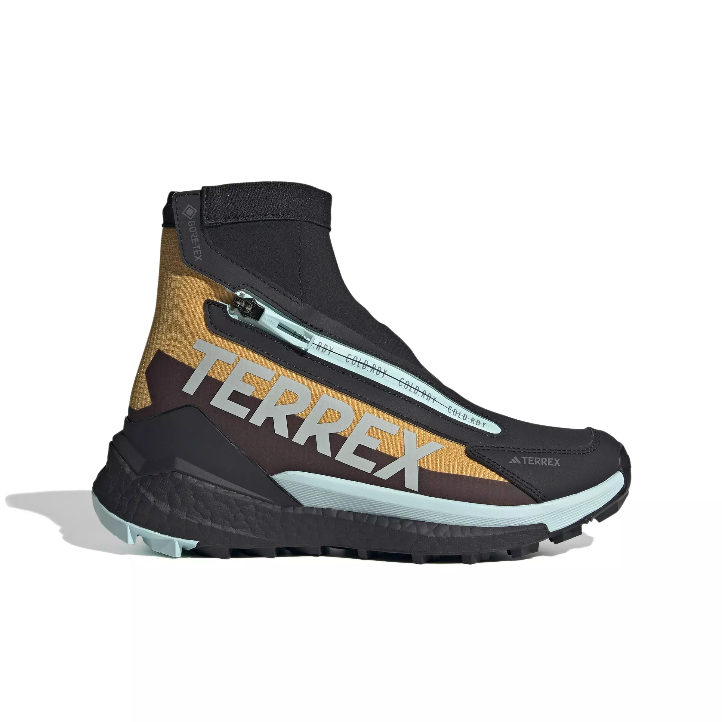 adidas Terrex Free Hiker 2.0 COLD.RDY "Preloved Yellow/Wonder Silver/Semi Flash Aqua" Women's Hiking Shoe - YELLOW/SILVER/AQUA