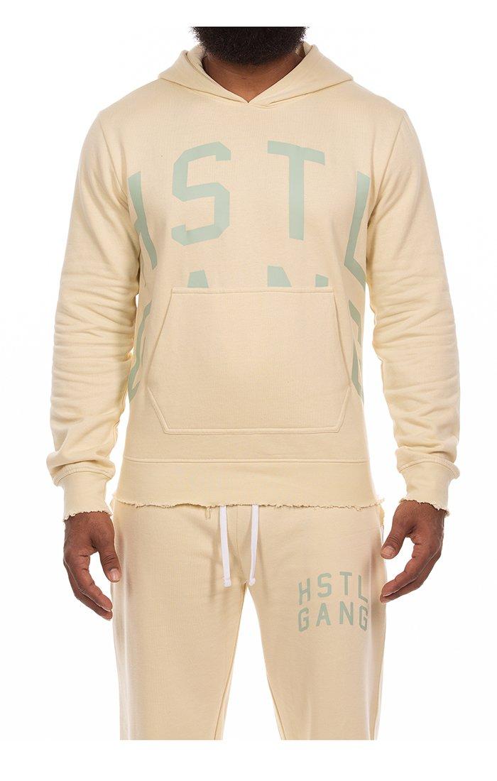 Hustle Gang Men's Standard Hoodie - LIGHT YELLOW Thumbnail View 1