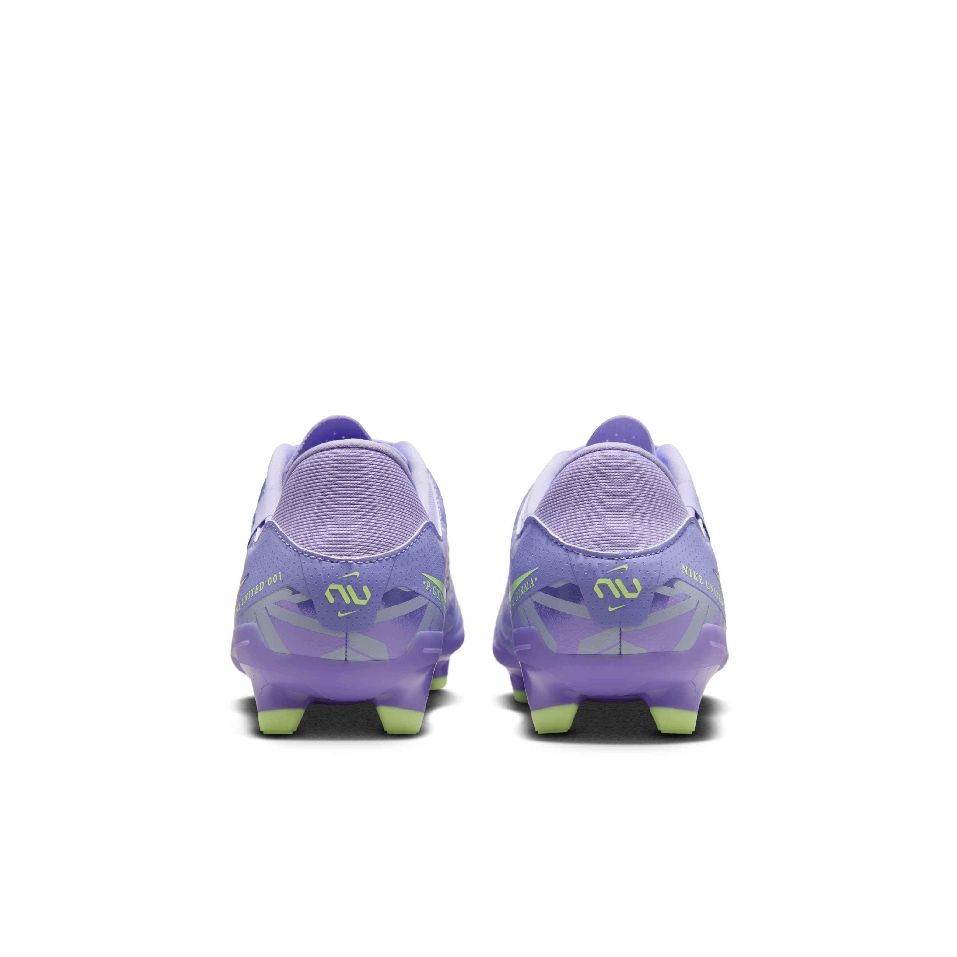 Nike Tiempo Legend 10 Academy MG "Purple Agate/Barely Volt" Men's Soccer Cleat - PURPLE/VOLT Thumbnail View 5