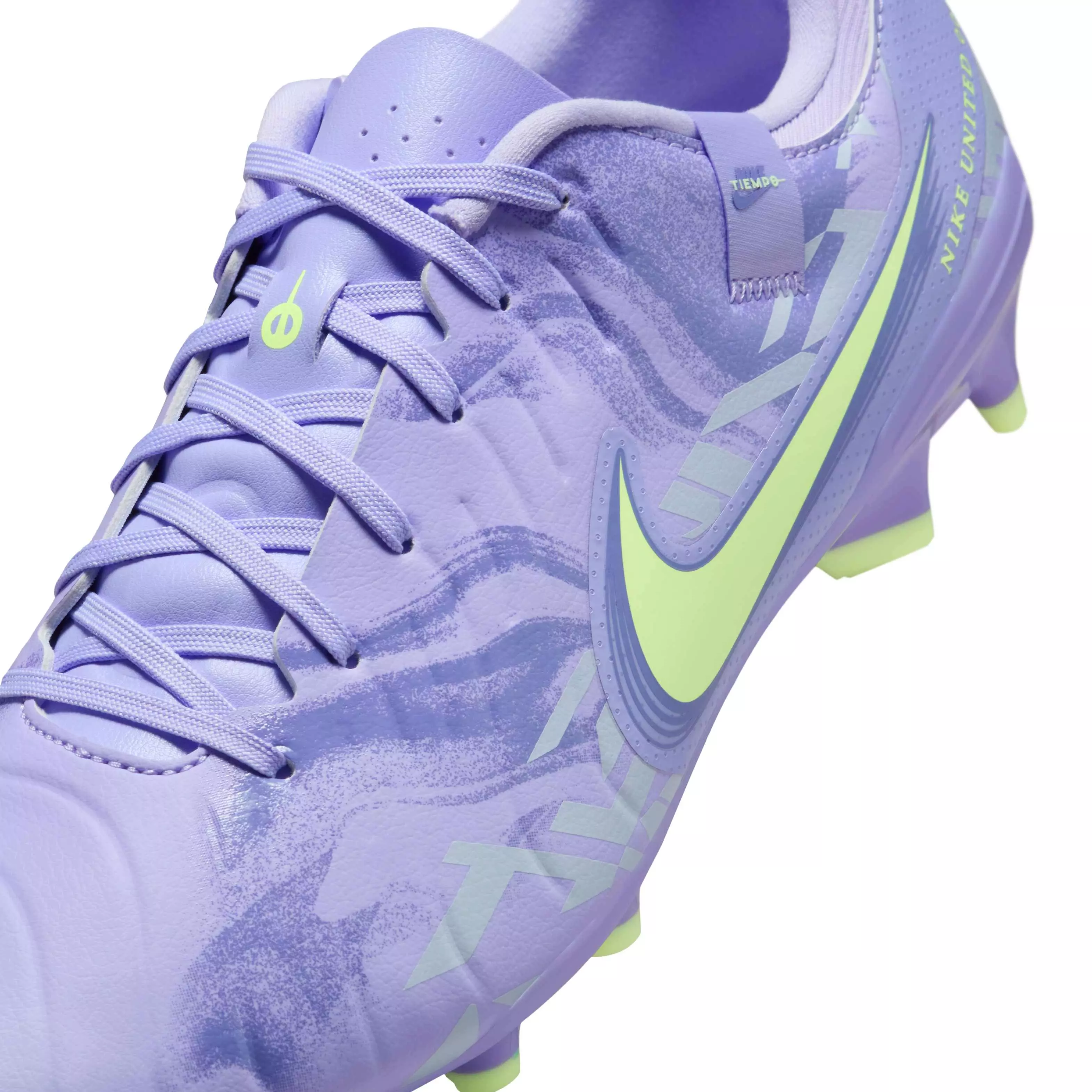 Nike Tiempo Legend 10 Academy MG "Purple Agate/Barely Volt" Men's Soccer Cleat - PURPLE/VOLT