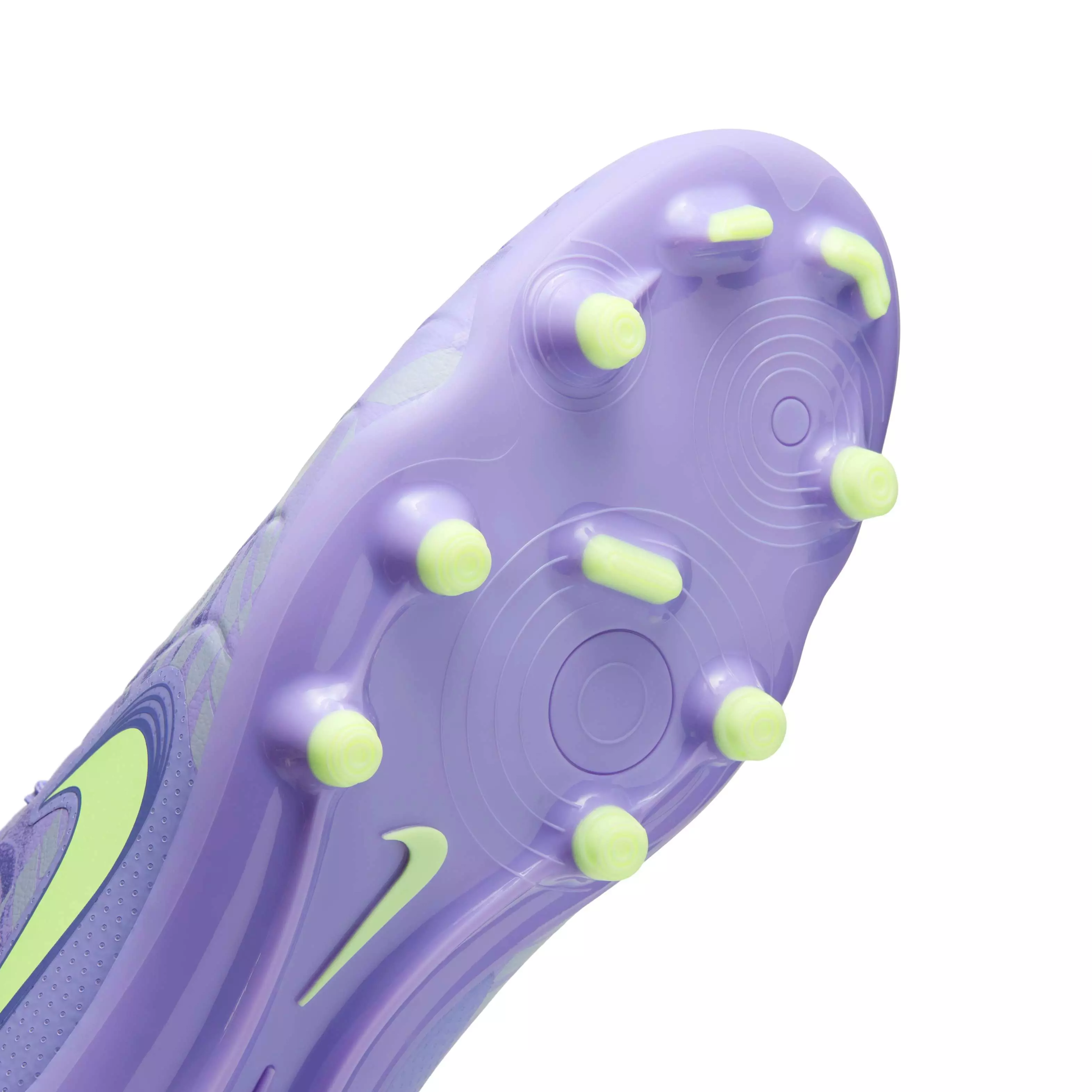 Nike Tiempo Legend 10 Academy MG "Purple Agate/Barely Volt" Men's Soccer Cleat - PURPLE/VOLT