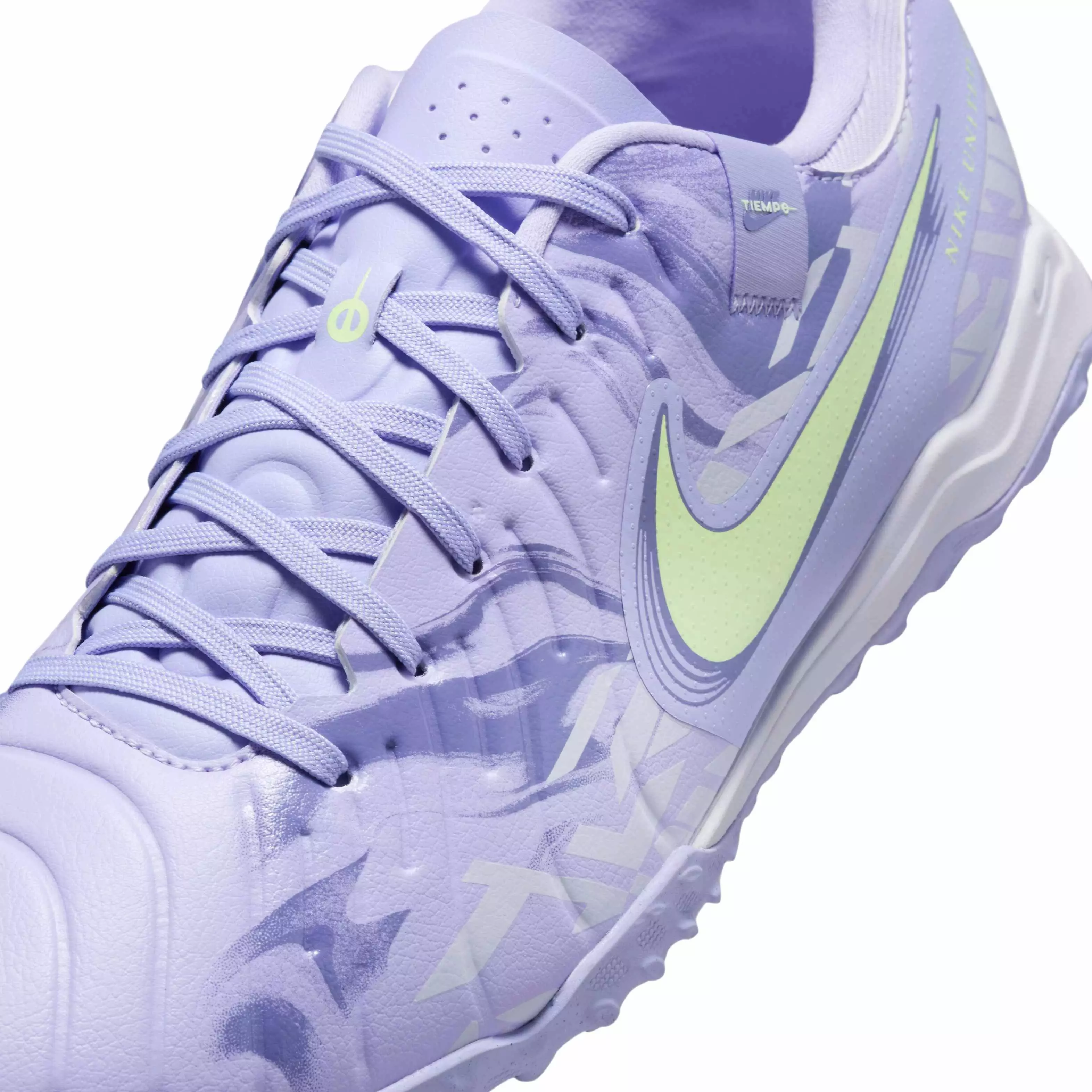Nike Tiempo Legend 10 Academy Turf "Purple Agate/Barely Volt" Men's Soccer Shoe - PURPLE/VOLT