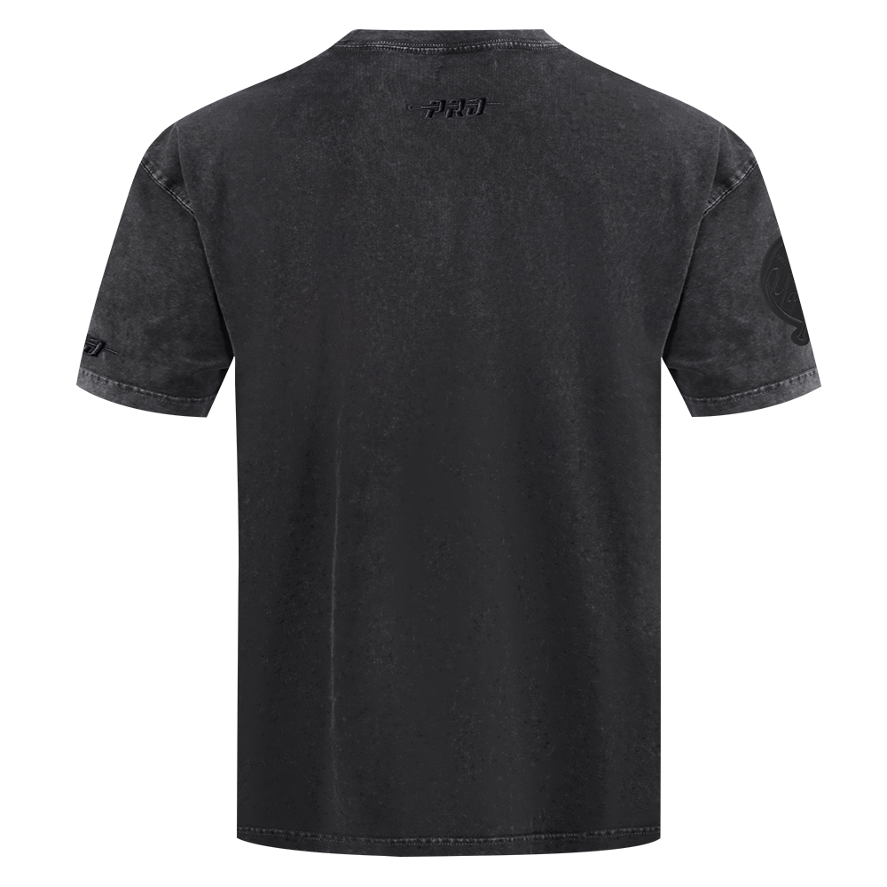 Pro Standard Men's MLB New York Yankees Washed Classic Enzyme CJ Drop Shoulder Tee - Black - BLACK