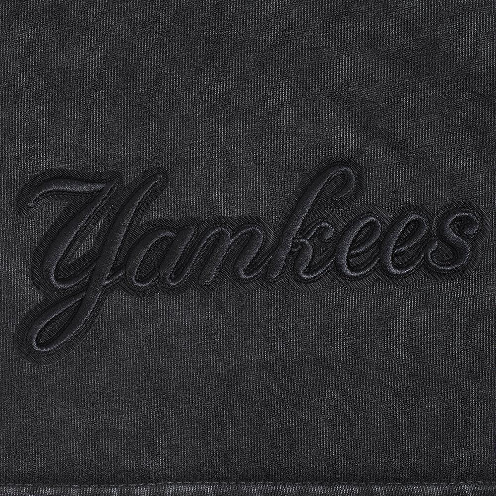 Pro Standard Men's MLB New York Yankees Washed Classic Enzyme CJ Drop Shoulder Tee - Black - BLACK