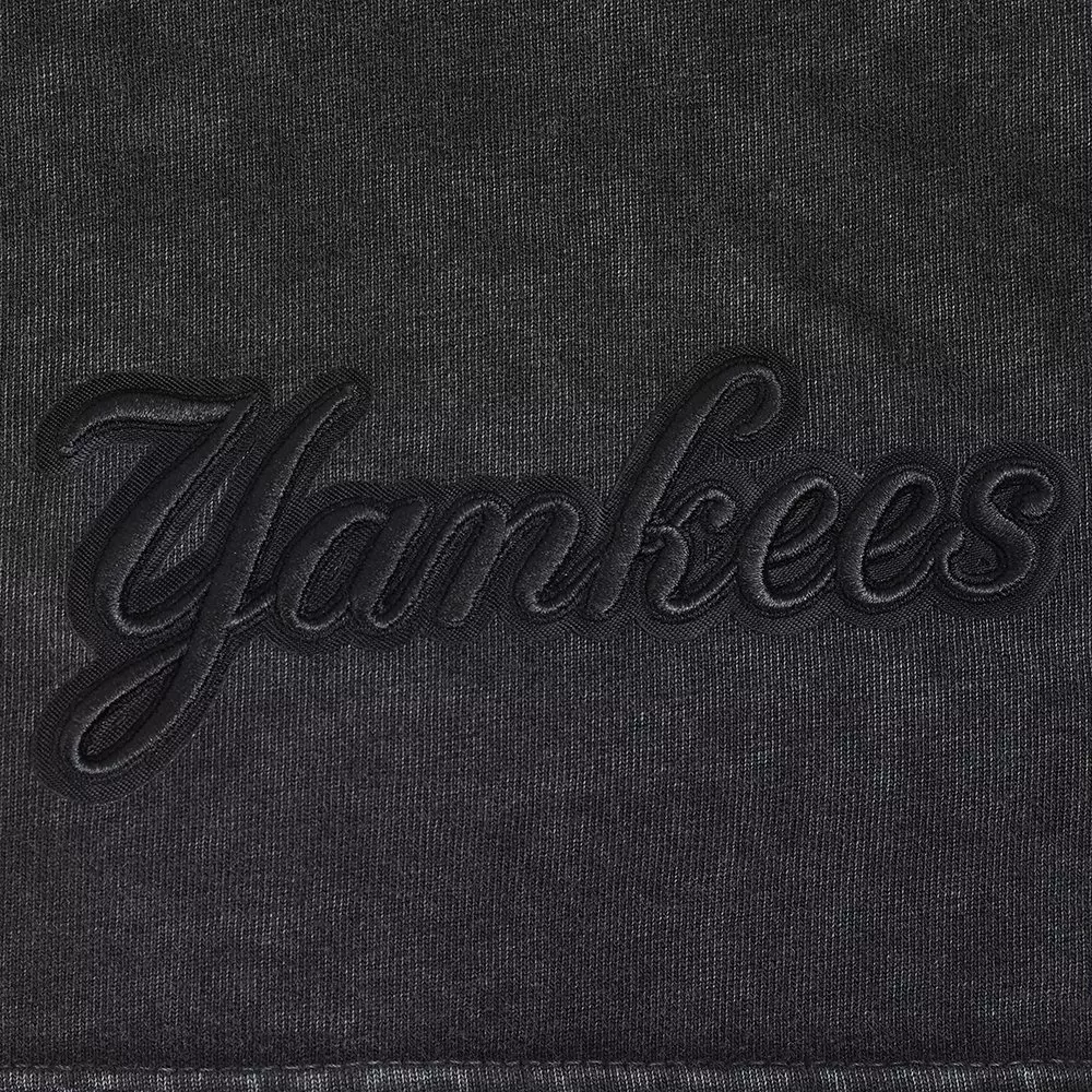 Pro Standard Men's MLB New York Yankees Washed Classic Enzyme CJ Drop Shoulder Tee - Black - BLACK