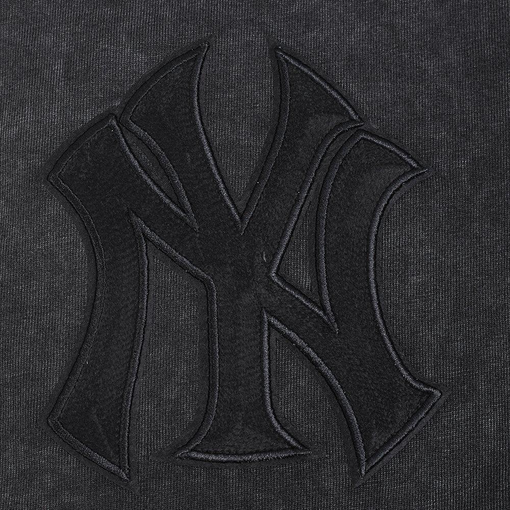 Pro Standard Men's MLB New York Yankees Washed Classic Enzyme CJ Drop Shoulder Tee - Black - BLACK