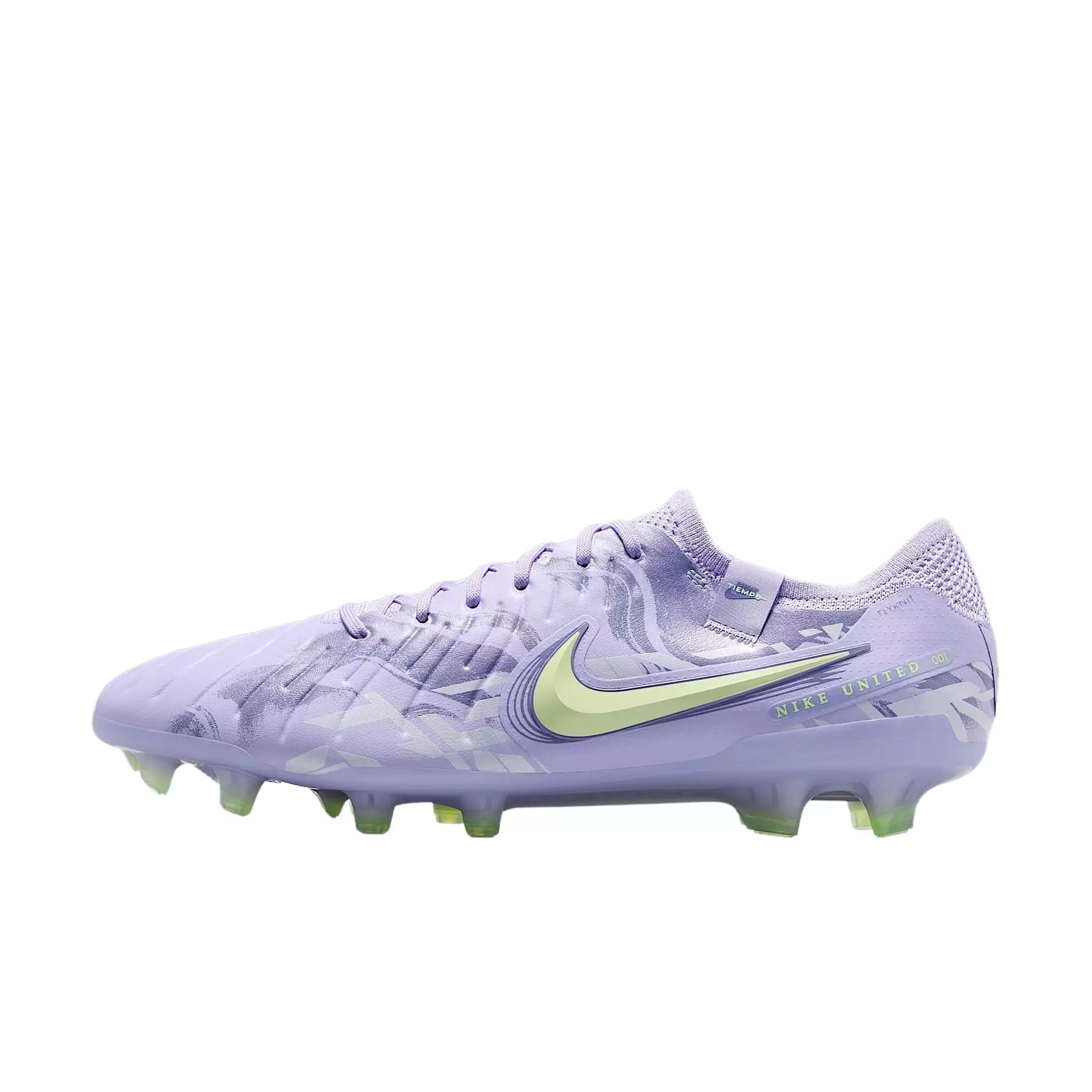 Nike Tiempo Legend 10 Elite FG "Purple Agate/Barely Volt" Men's Soccer Cleat - PURPLE/VOLT