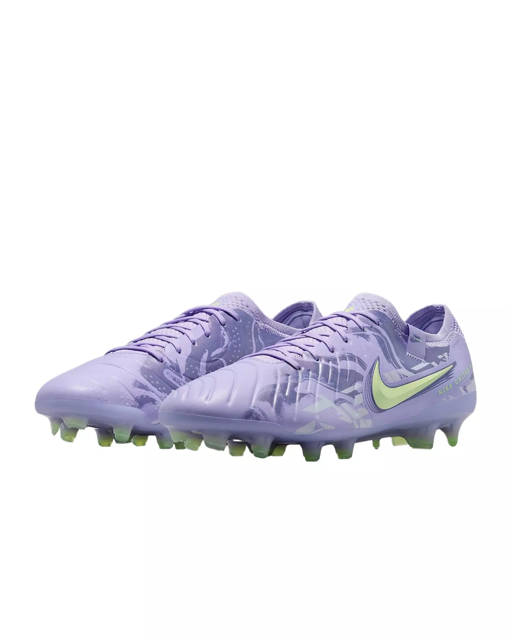 Nike Tiempo Legend 10 Elite FG "Purple Agate/Barely Volt" Men's Soccer Cleat - PURPLE/VOLT