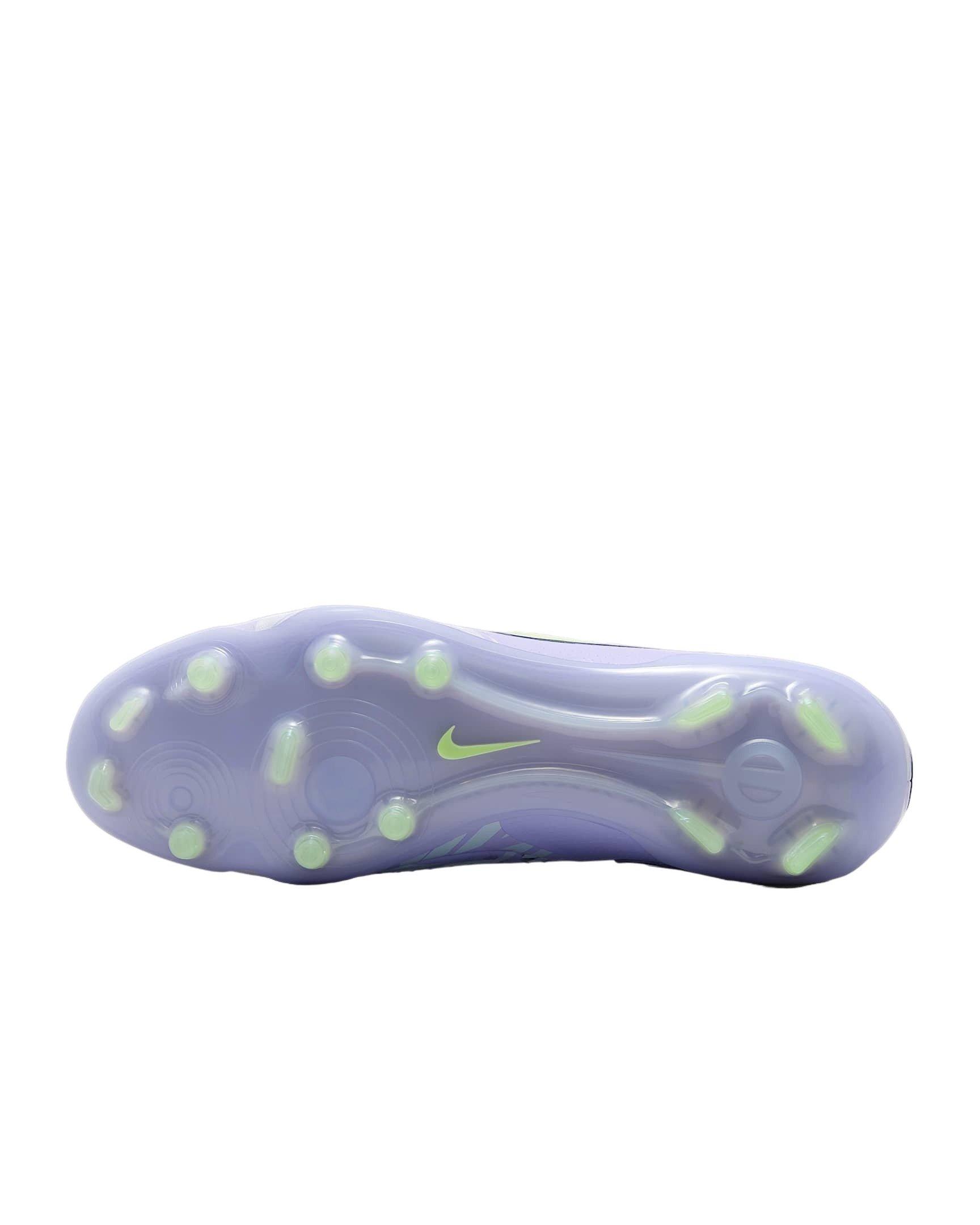 Nike Tiempo Legend 10 Elite FG "Purple Agate/Barely Volt" Men's Soccer Cleat - PURPLE/VOLT Thumbnail View 9