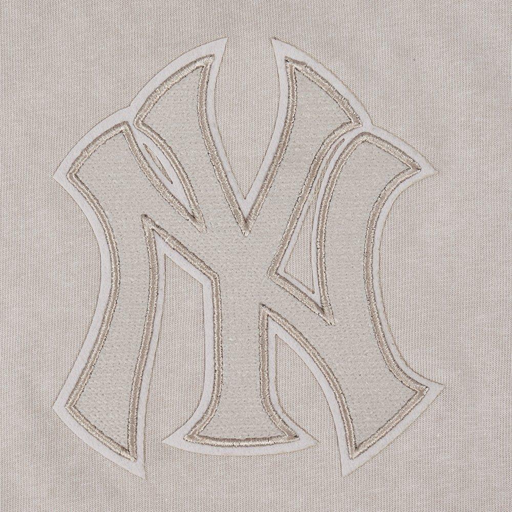 Pro Standard Men's MLB New York Yankees Washed Classic Enzyme CJ Drop Shoulder Tee - Slate Grey - SLATE GREY