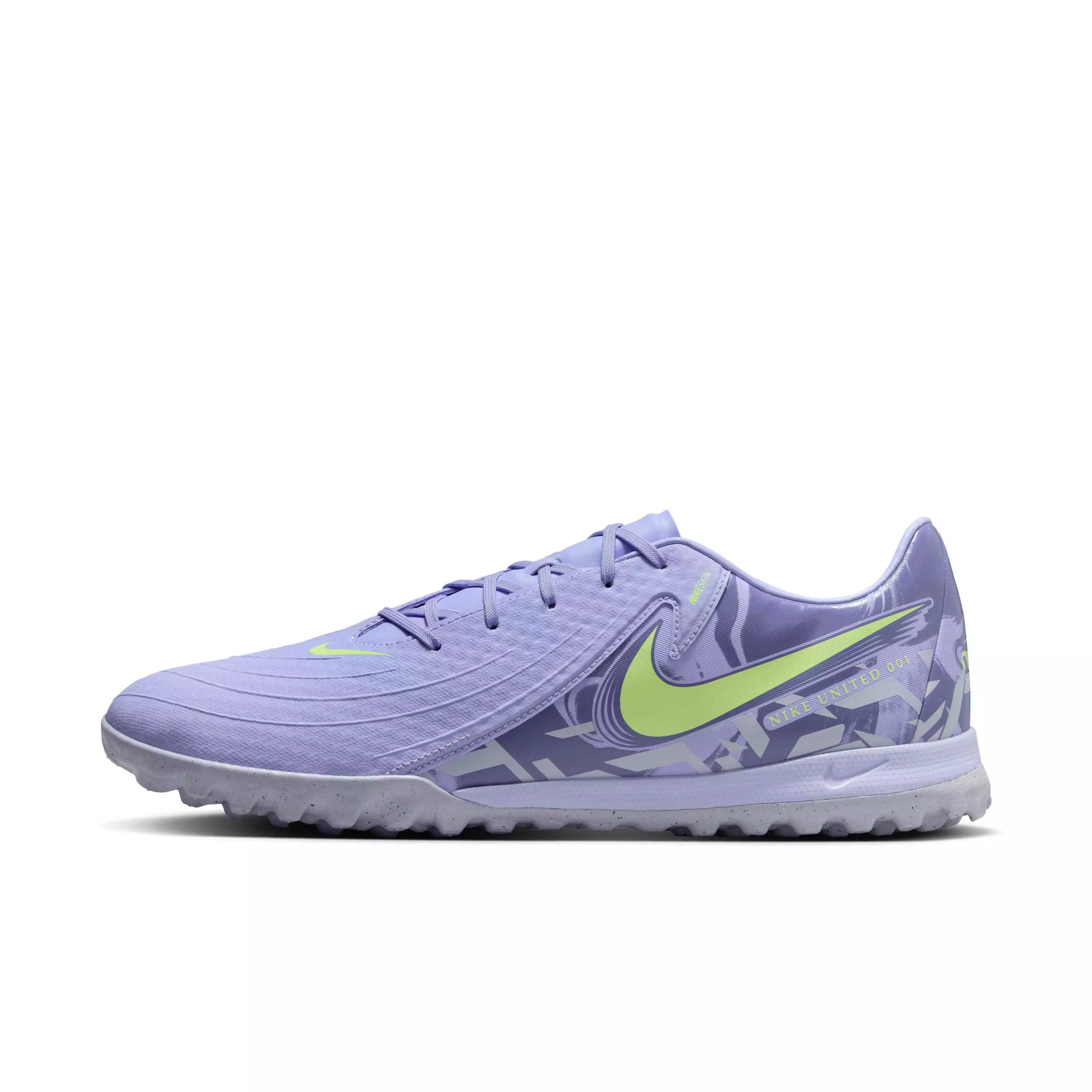 Nike Phantom GX 2 Academy Turf "Purple Agate/Barely Volt" Men's Soccer Shoe - PURPLE/VOLT