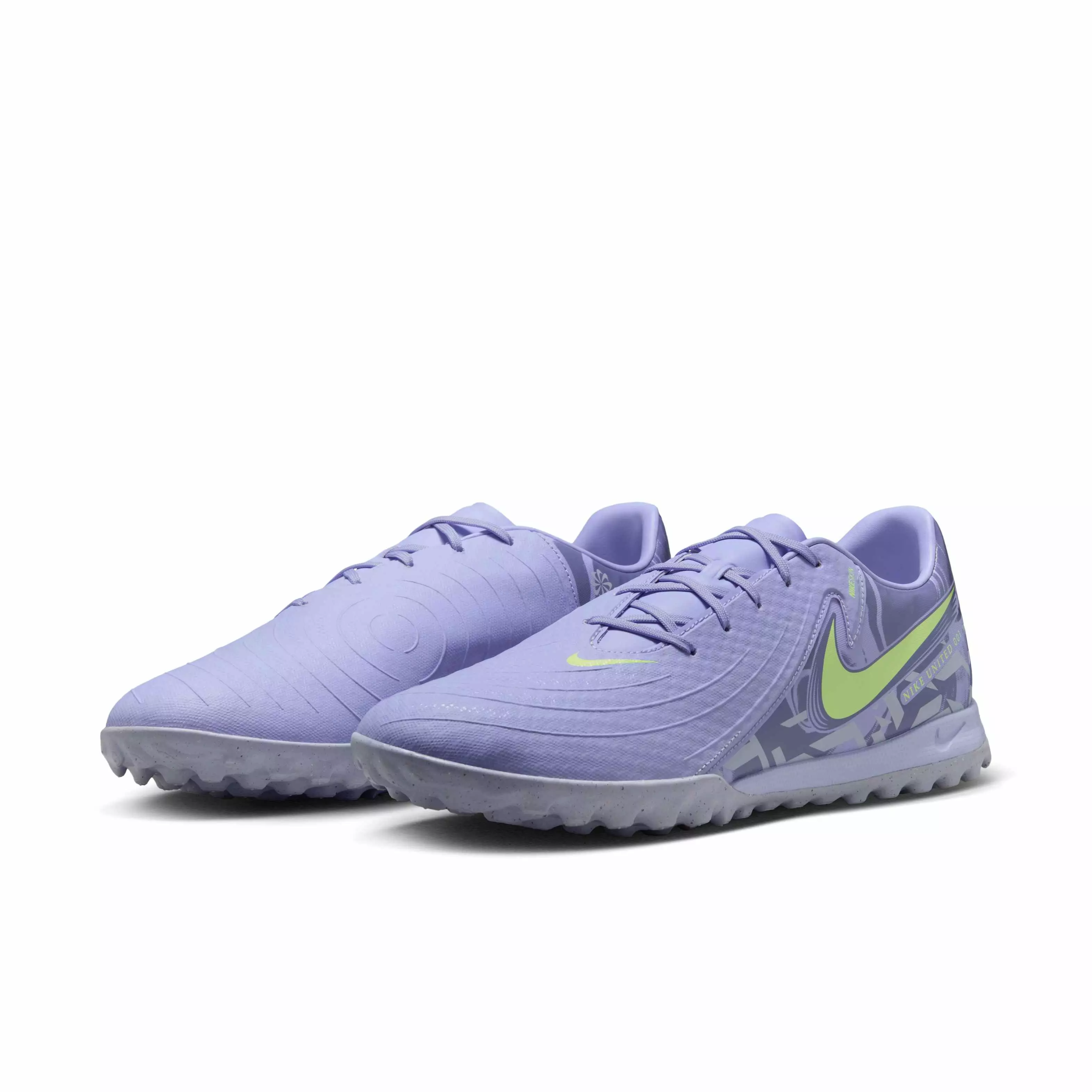 Nike Phantom GX 2 Academy Turf "Purple Agate/Barely Volt" Men's Soccer Shoe - PURPLE/VOLT