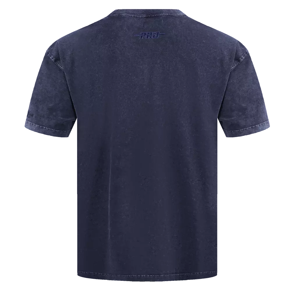 Pro Standard Men's MLB New York Yankees Washed Classic Enzyme CJ Drop Shoulder Tee - Navy - NAVY