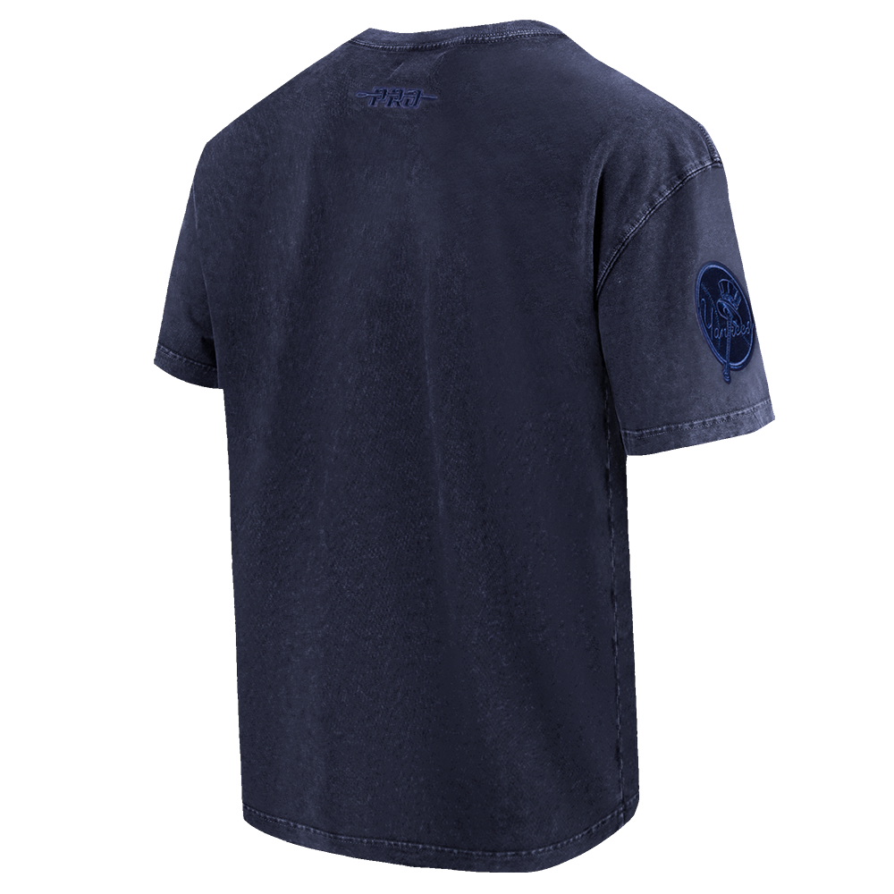 Pro Standard Men's MLB New York Yankees Washed Classic Enzyme CJ Drop Shoulder Tee - Navy - NAVY