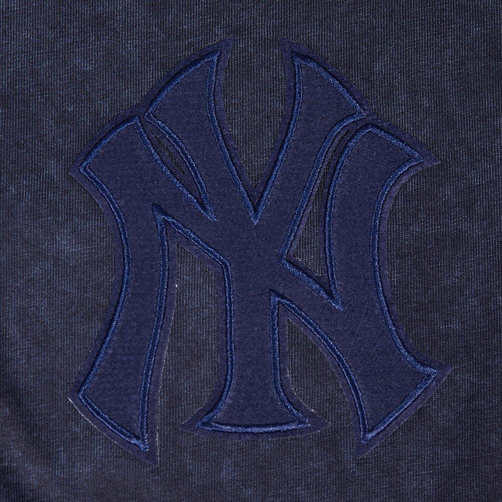 Pro Standard Men's MLB New York Yankees Washed Classic Enzyme CJ Drop Shoulder Tee - Navy - NAVY
