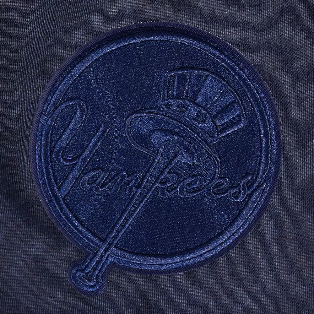 Pro Standard Men's MLB New York Yankees Washed Classic Enzyme CJ Drop Shoulder Tee - Navy - NAVY