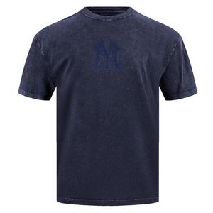 Pro Standard Men's MLB New York Yankees Washed Classic Enzyme CJ Drop Shoulder Tee - Navy - NAVY