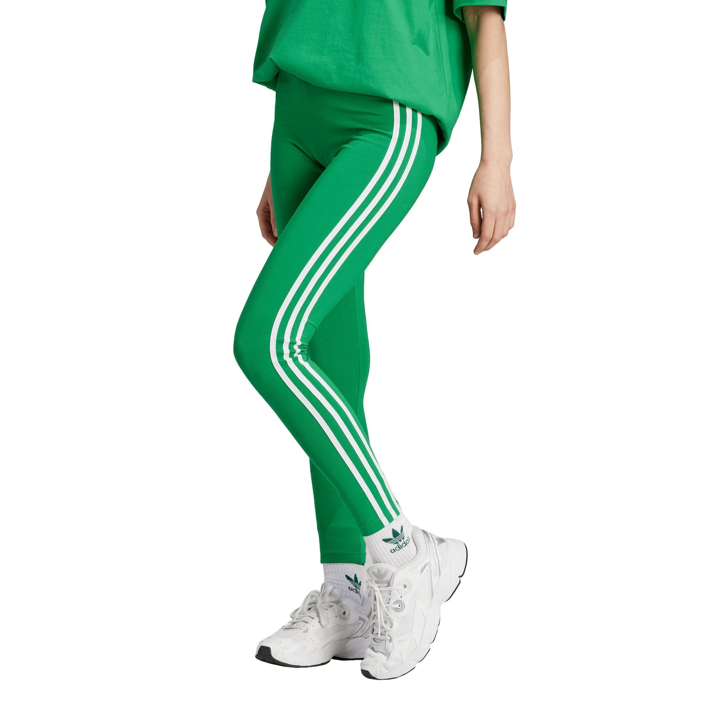 Hibbett Leggings adidas - 3-Stripes Gear City Classics Originals - Adicolor | Green Women\'s