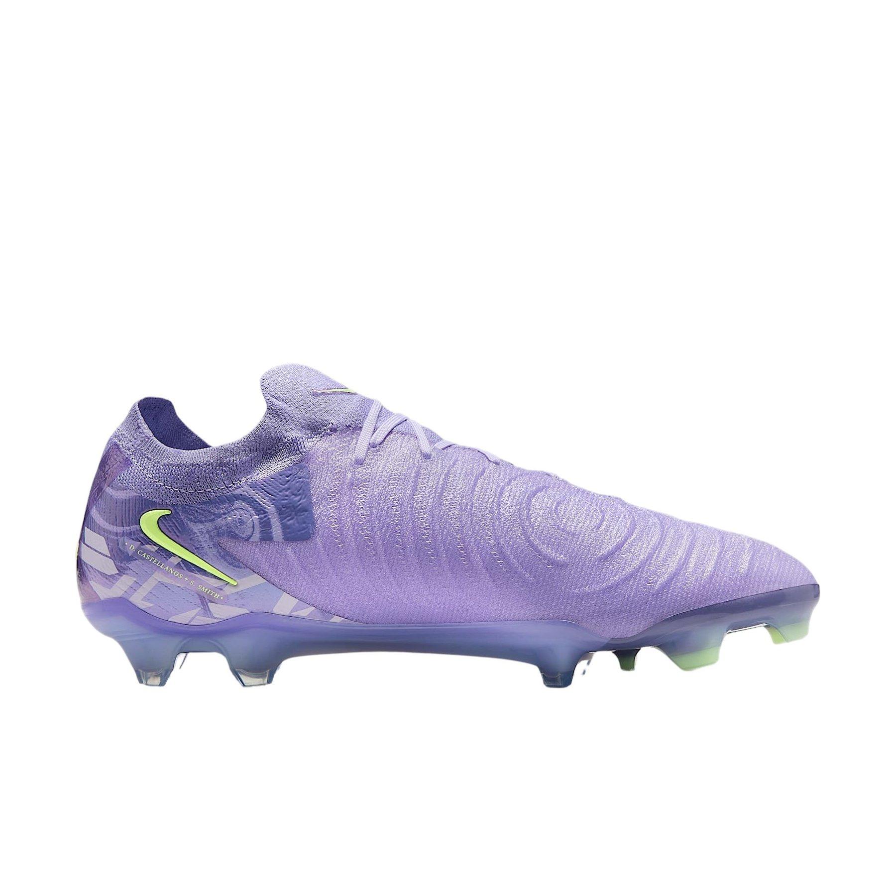 Nike Phantom GX 2 Elite FG "Purple Agate/Barely Volt" Men's Soccer Cleat - PURPLE/VOLT Thumbnail View 1