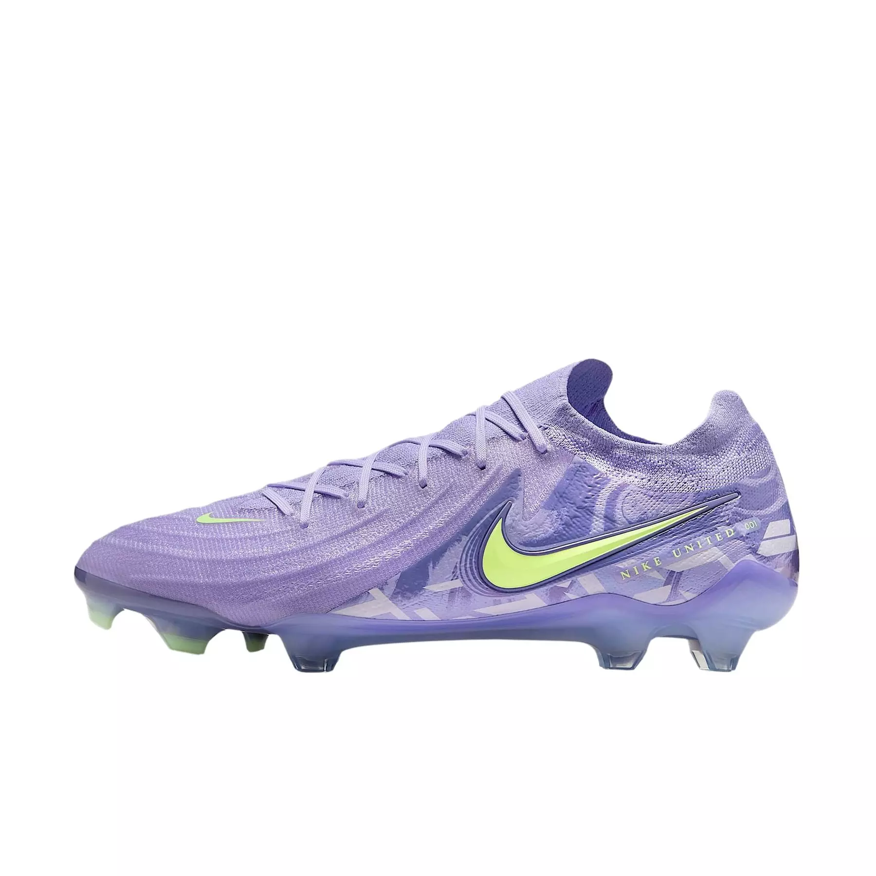 Nike Phantom GX 2 Elite FG "Purple Agate/Barely Volt" Men's Soccer Cleat - PURPLE/VOLT