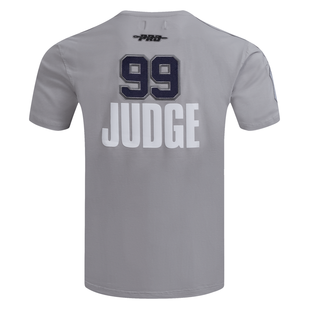 Pro Standard Men's MLB New York Yankees Aaron Judge #99 Classic Single Jersey Striped Top - Grey - GREY