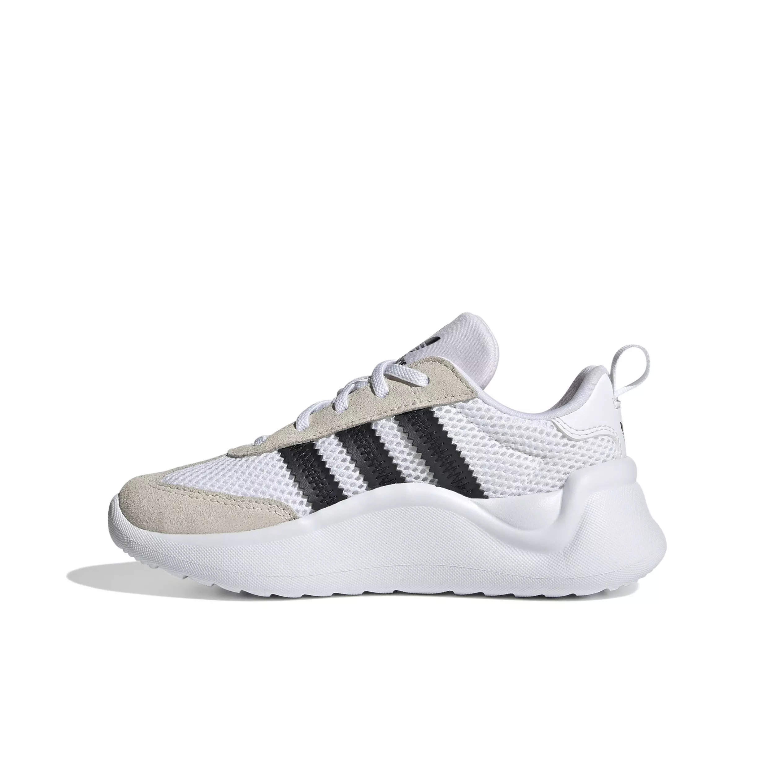 adidas Originals Adifom 70s Comfort Closure "Ftwr White/Core Black/Chalk White" Preschool Boys' Shoe - WHITE/BLACK/CHALK
