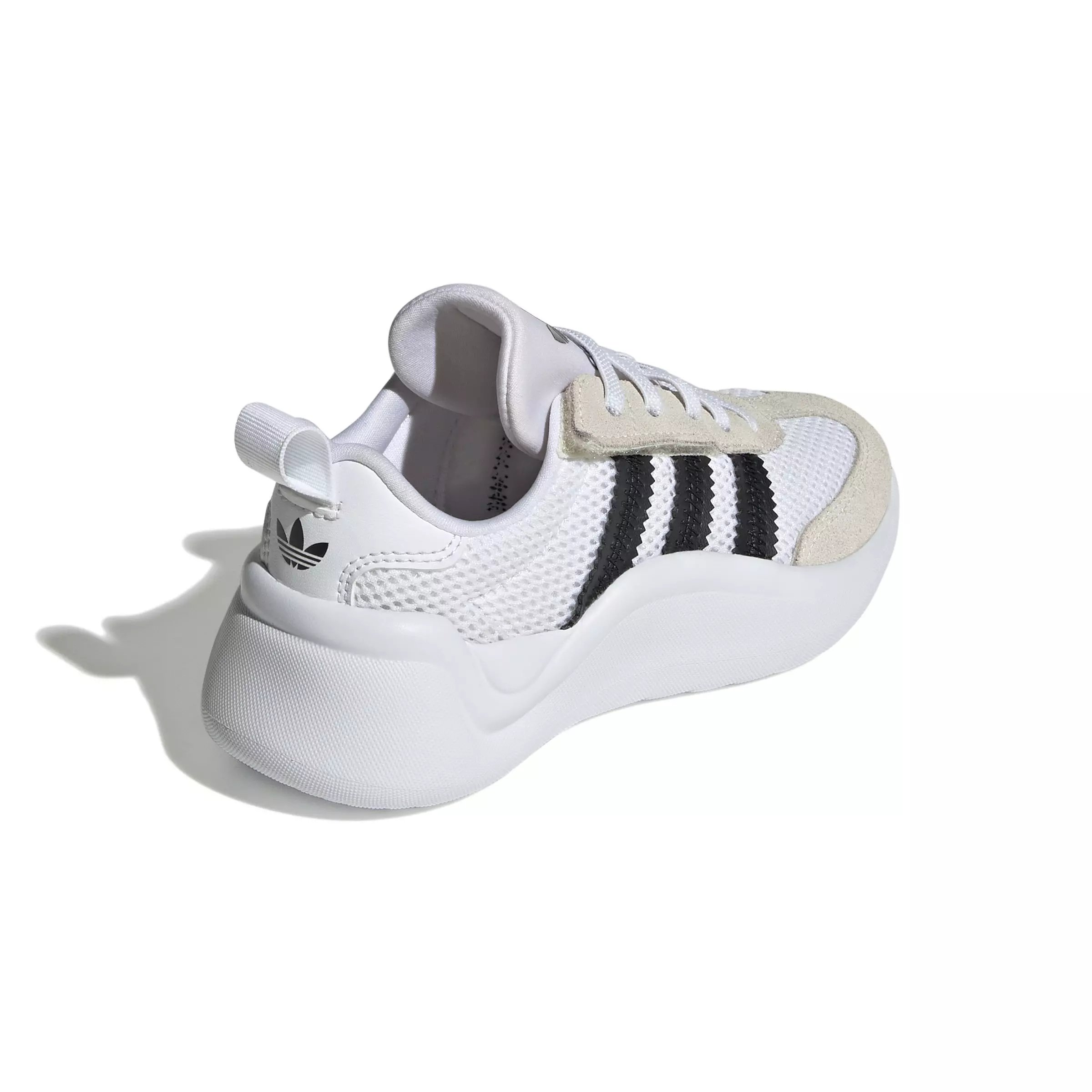 adidas Originals Adifom 70s Comfort Closure "Ftwr White/Core Black/Chalk White" Preschool Boys' Shoe - WHITE/BLACK/CHALK