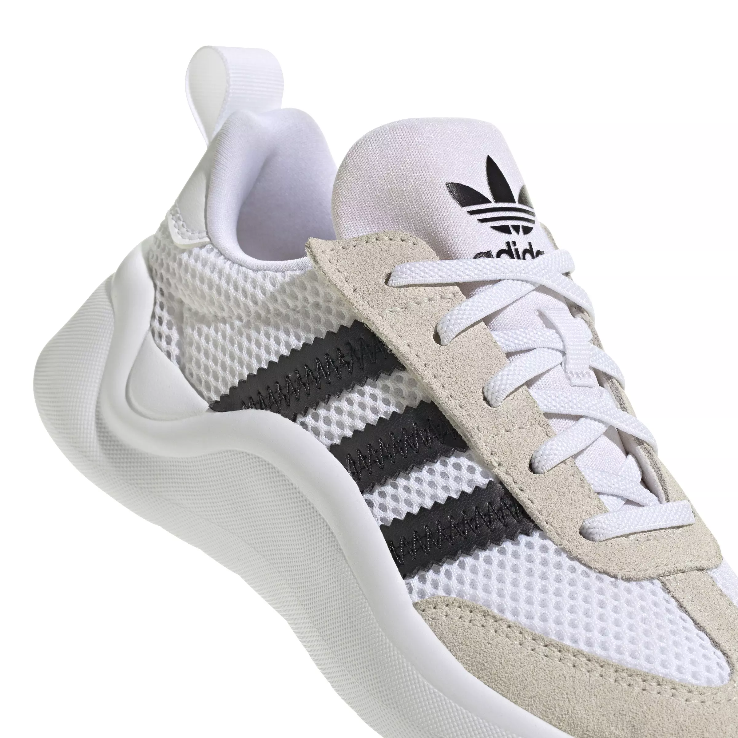 adidas Originals Adifom 70s Comfort Closure "Ftwr White/Core Black/Chalk White" Preschool Boys' Shoe - WHITE/BLACK/CHALK