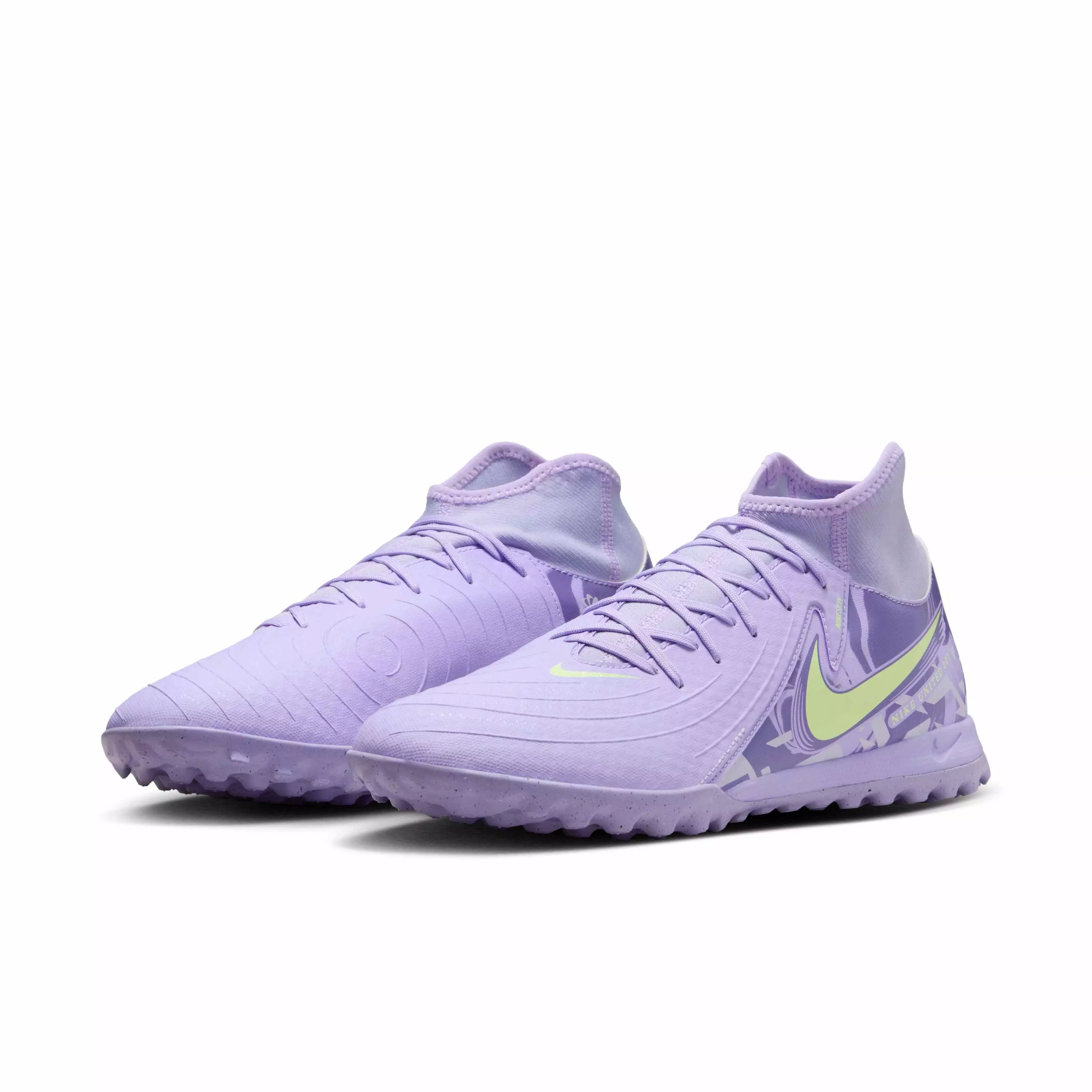 Nike Phantom Luna 2 Academy Turf "Purple Agate/Barely Volt" Men's Soccer Shoe - PURPLE/VOLT