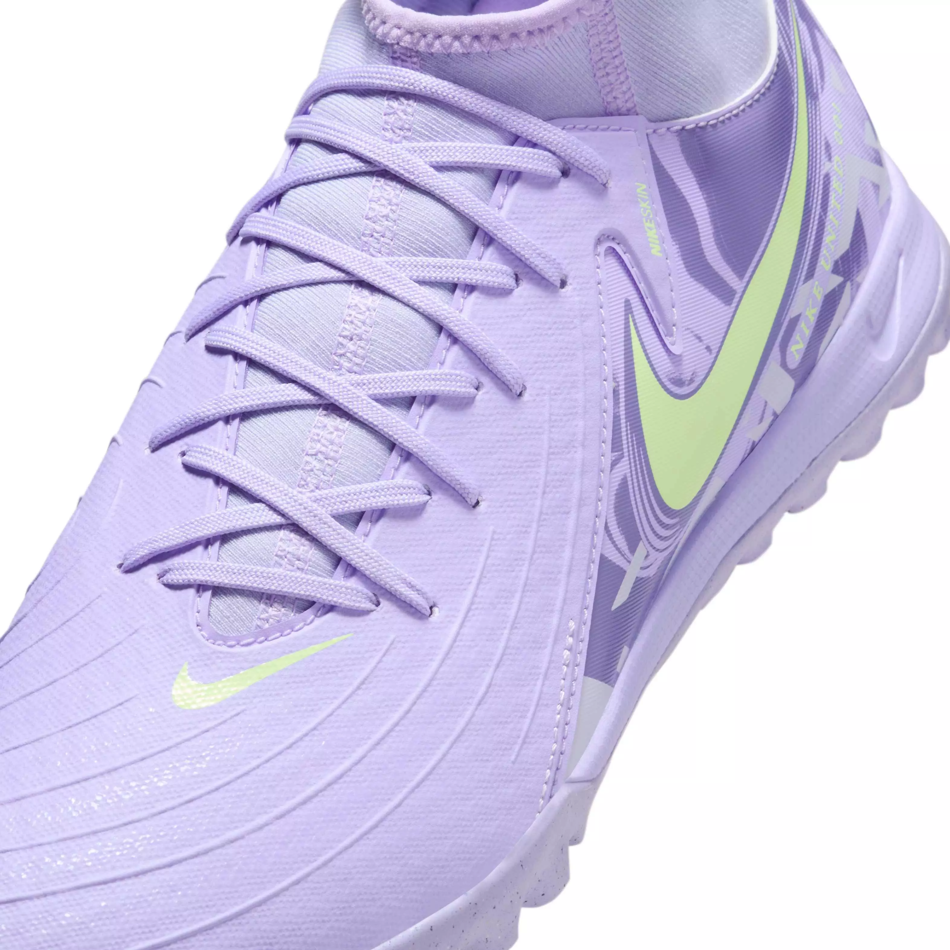 Nike Phantom Luna 2 Academy Turf "Purple Agate/Barely Volt" Men's Soccer Shoe - PURPLE/VOLT
