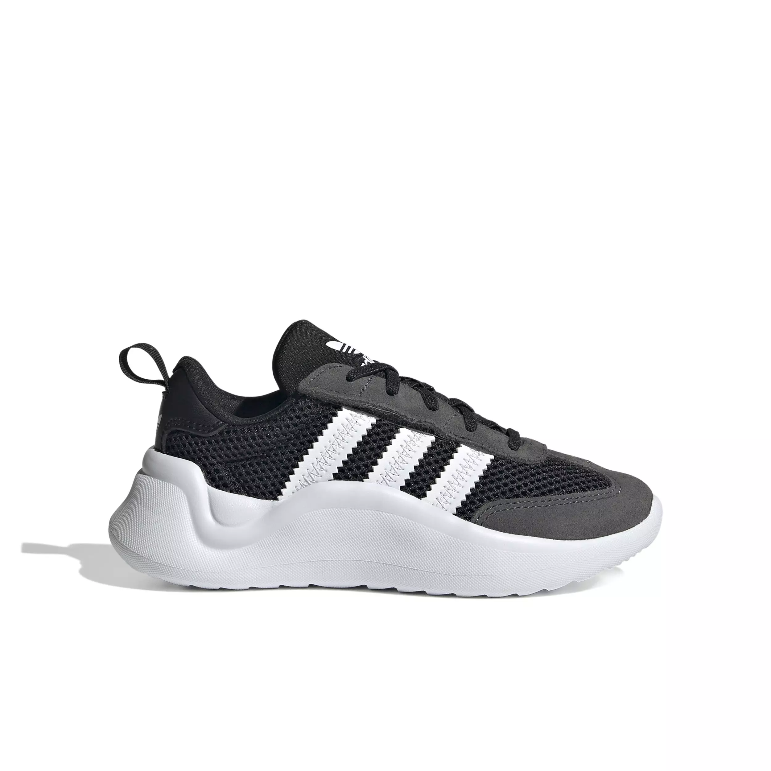 adidas Originals Adifom 70s Comfort Closure "Core Black/Ftwr White/Grey Six" Preschool Boys' Shoe - BLACK/WHITE/GREY