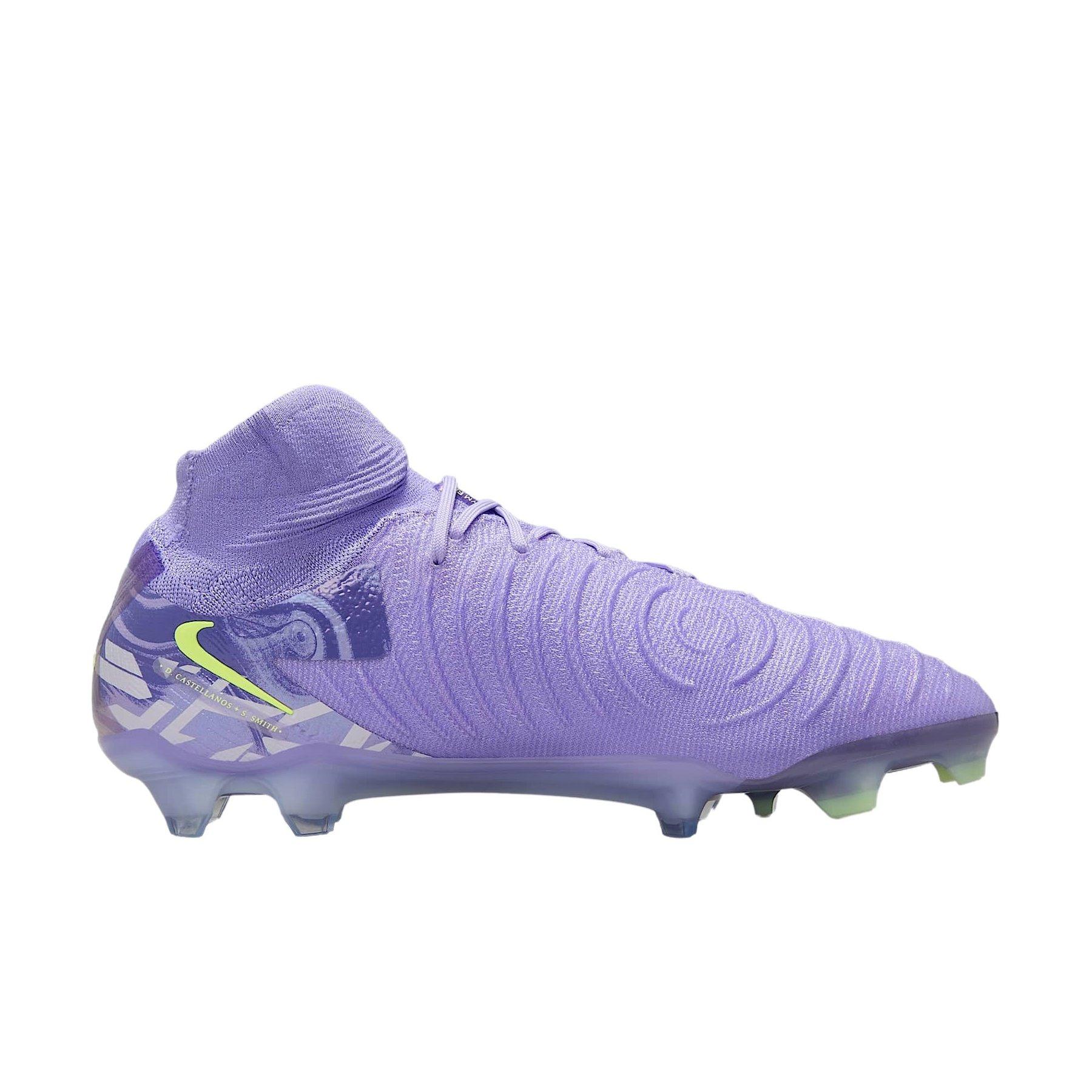Nike Phantom Luna 2 Elite FG "Purple Agate/Barely Volt" Men's Soccer Cleat - PURPLE/VOLT Thumbnail View 1