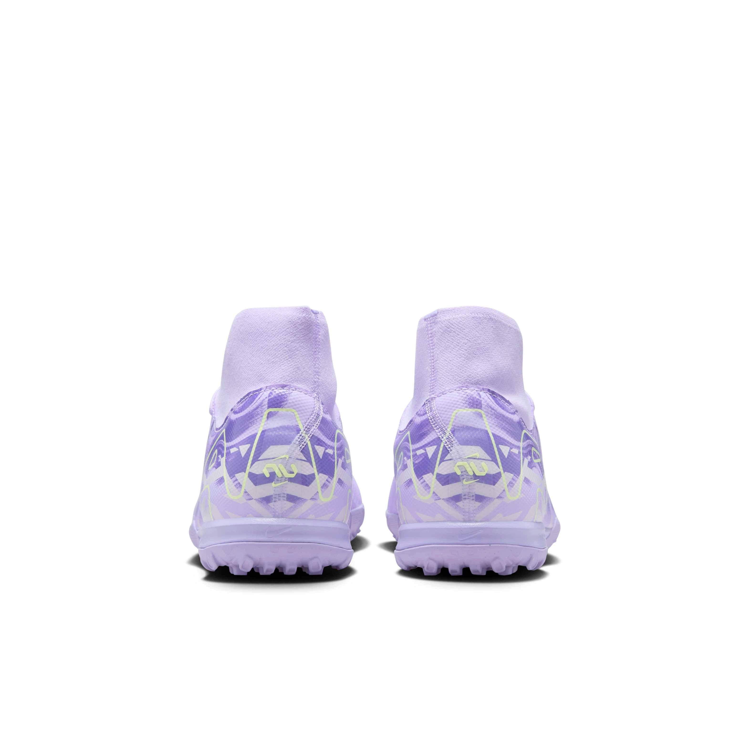 Nike Mercurial Superfly 10 Academy Turf "Purple Agate/Barely Volt" Men's Soccer Shoe - PURPLE/VOLT Thumbnail View 5