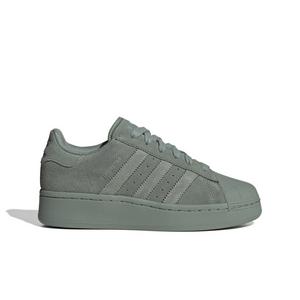 Adidas superstar green on sale suede