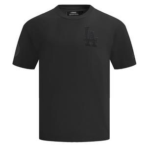 Pro Standard Men's MLB Los Angeles Dodgers Neutral Drop Shoulder Top - Black - BLACK