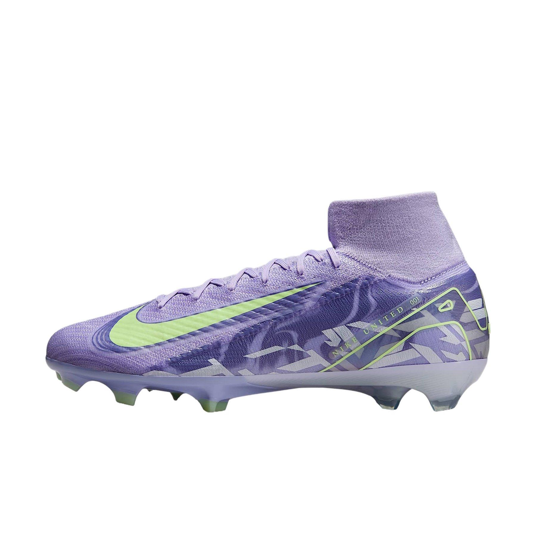 Nike Mercurial Superfly 10 Elite FG "Purple Agate/Barely Volt" Men's Soccer Cleat - PURPLE/VOLT Thumbnail View 2