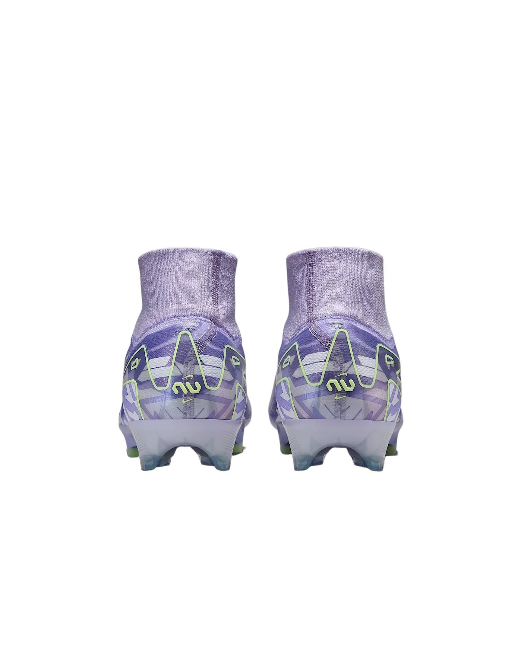 Nike Mercurial Superfly 10 Elite FG "Purple Agate/Barely Volt" Men's Soccer Cleat - PURPLE/VOLT Thumbnail View 5