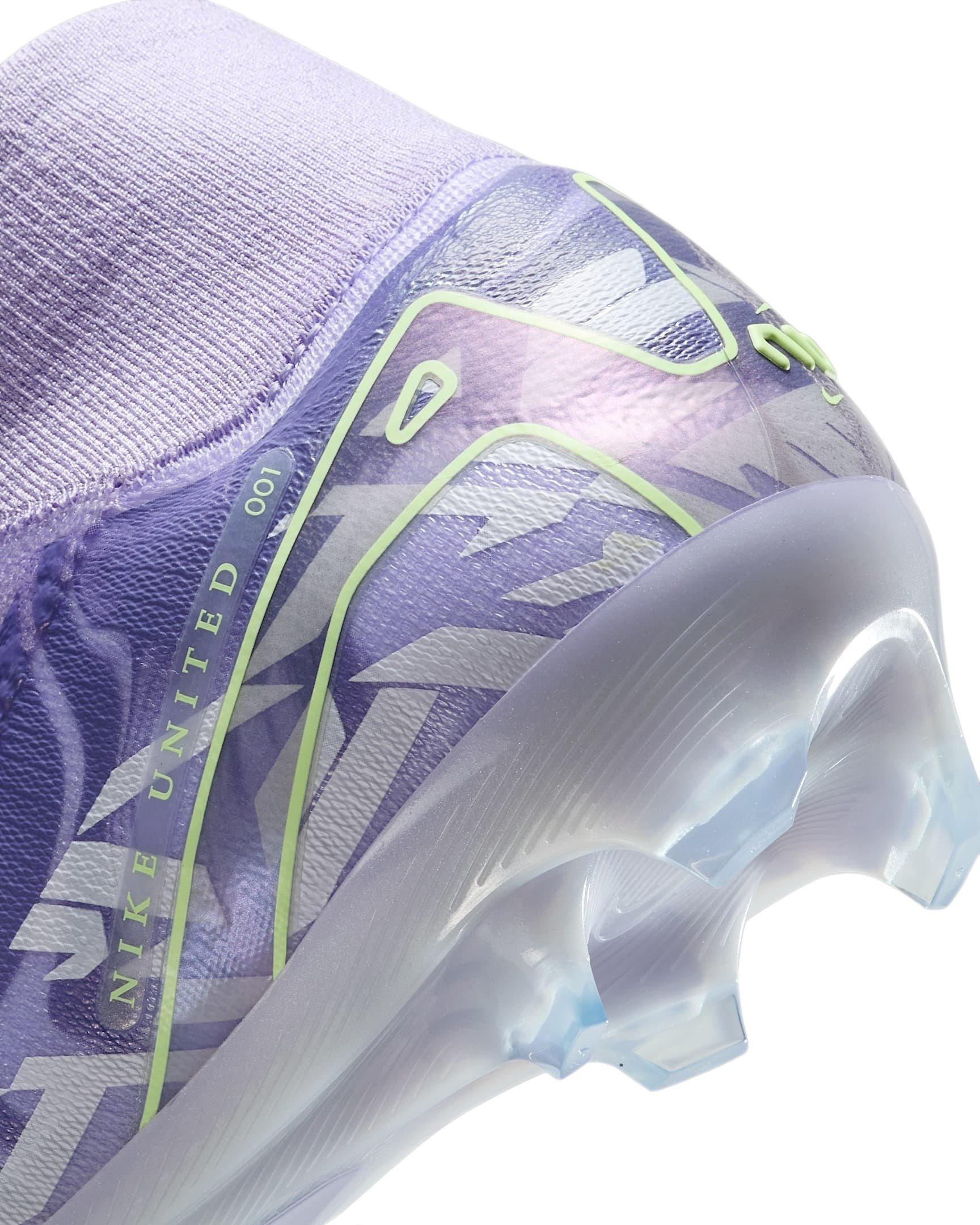 Nike Mercurial Superfly 10 Elite FG "Purple Agate/Barely Volt" Men's Soccer Cleat - PURPLE/VOLT Thumbnail View 7