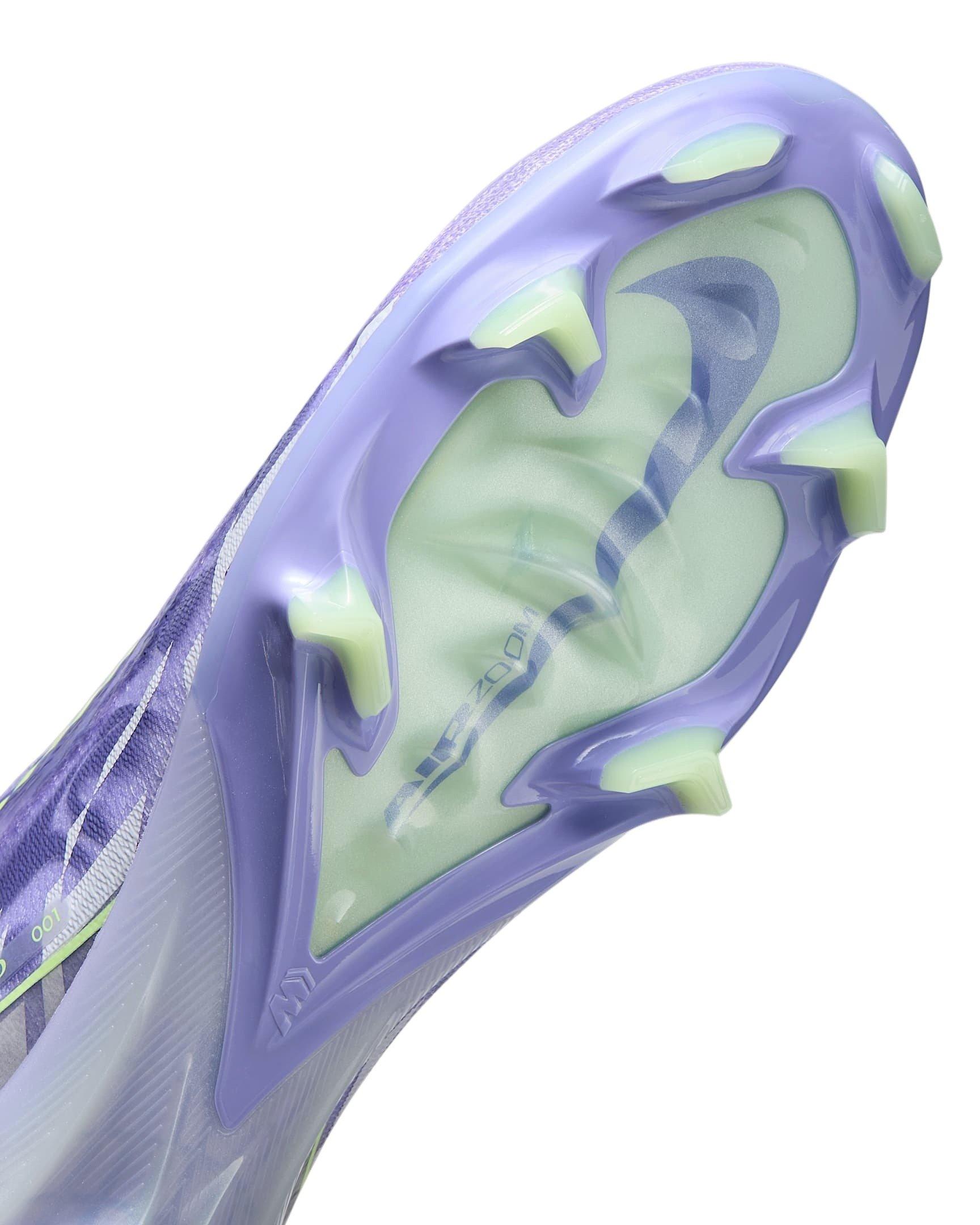 Nike Mercurial Superfly 10 Elite FG "Purple Agate/Barely Volt" Men's Soccer Cleat - PURPLE/VOLT Thumbnail View 8