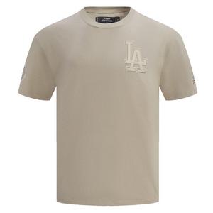 Pro Standard Men's MLB Los Angeles Dodgers Neutral Drop Shoulder Top - Taupe - TAUPE